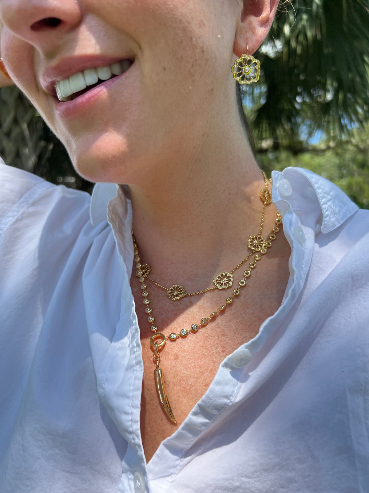 By the Bunch Okra Necklace