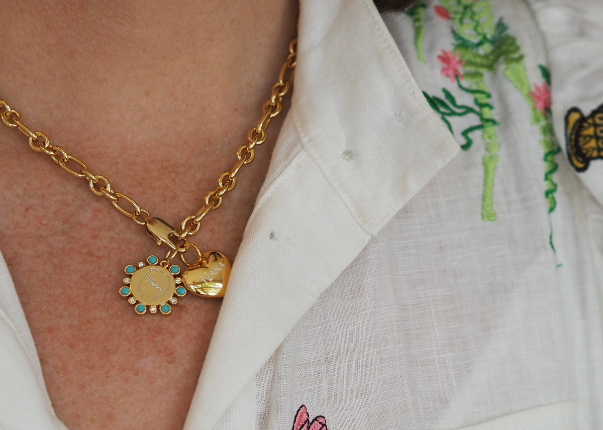 Baby Puffy Heart Charm