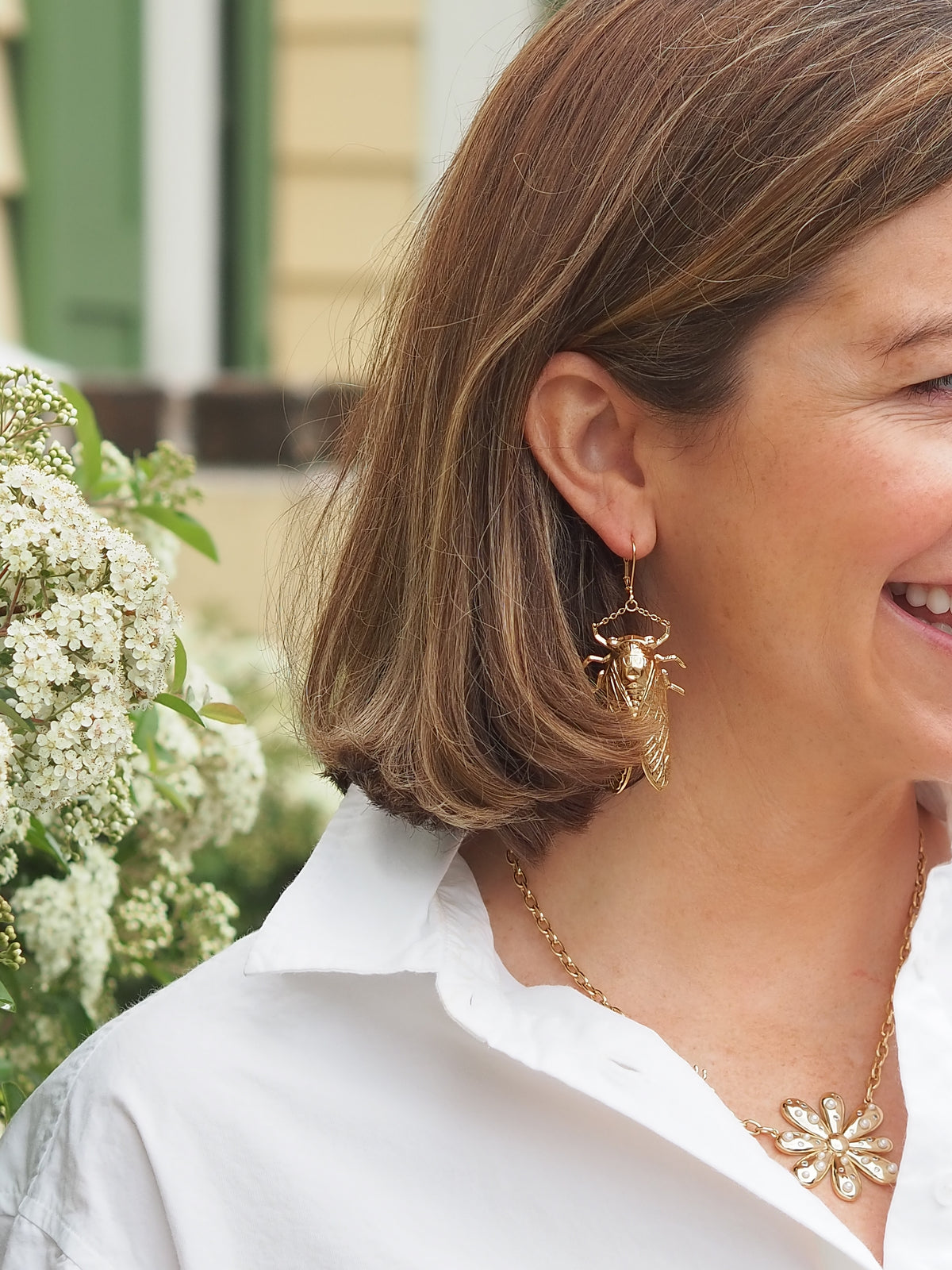 Goldbug Drop Earrings