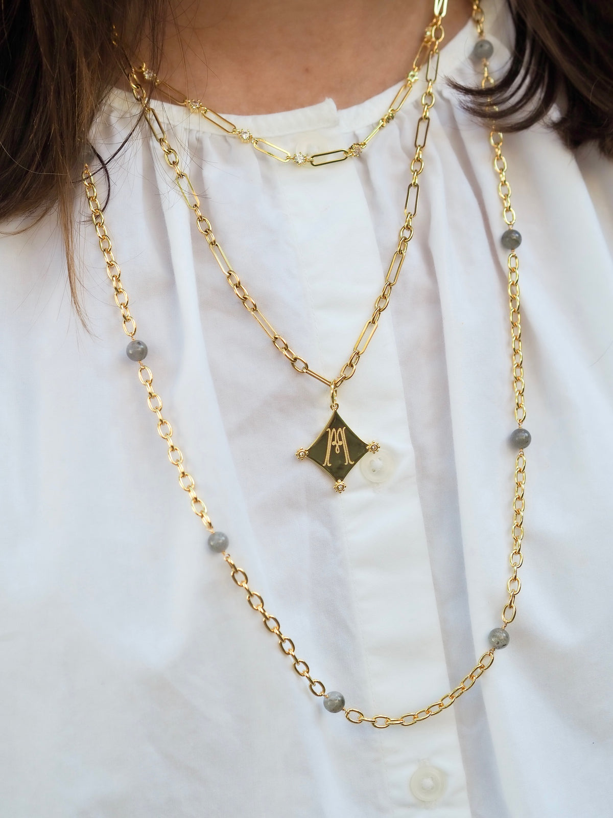 Twiggy Paperclip Necklace