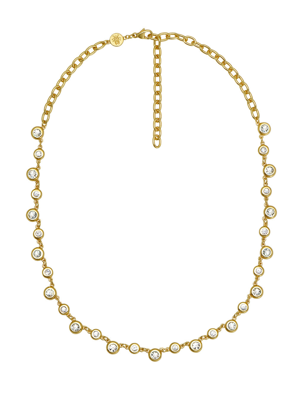 april birthstone bezel necklace