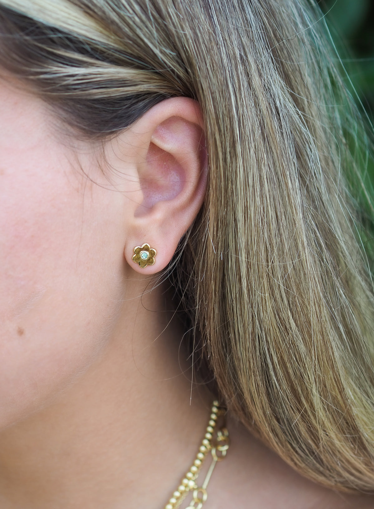aquamarine studs