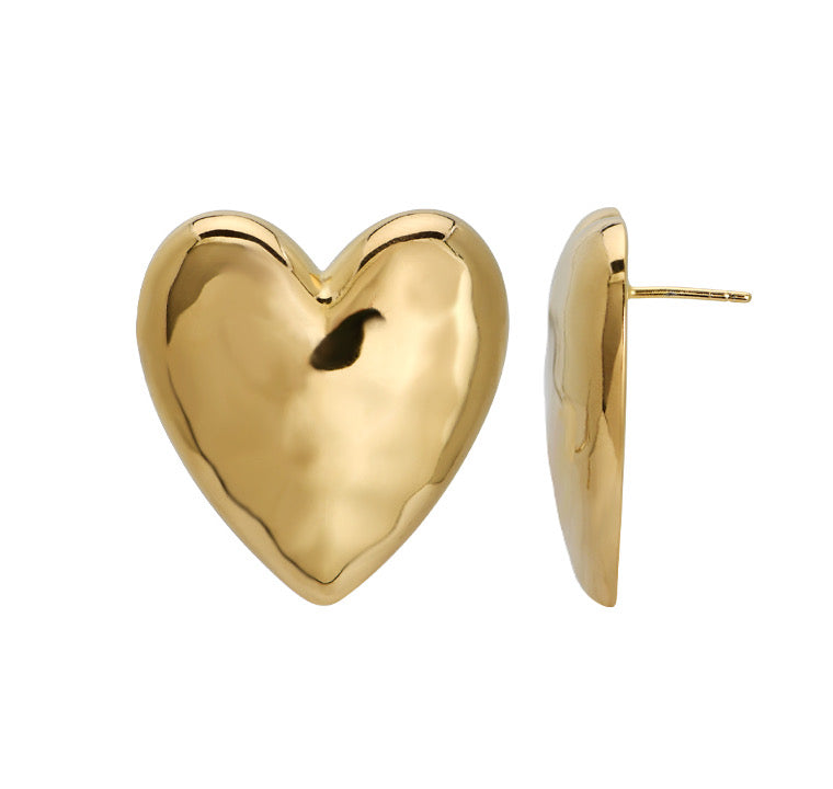 big puffy heart earrings
