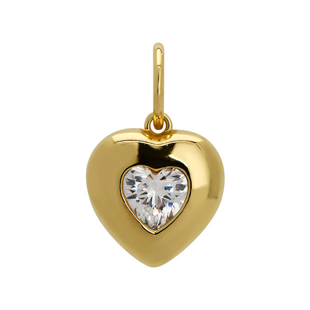 cz heart charm