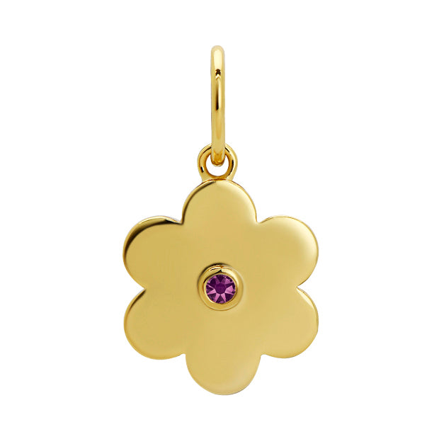 february birthday daisy charm