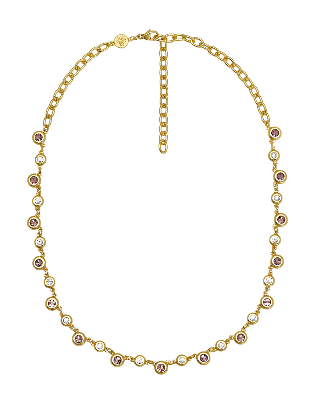 june birthstone bezel necklace