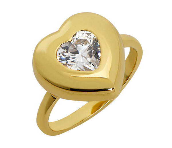 CZ Heart Ring