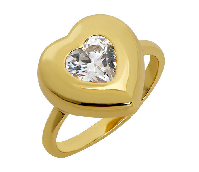 CZ Heart Ring