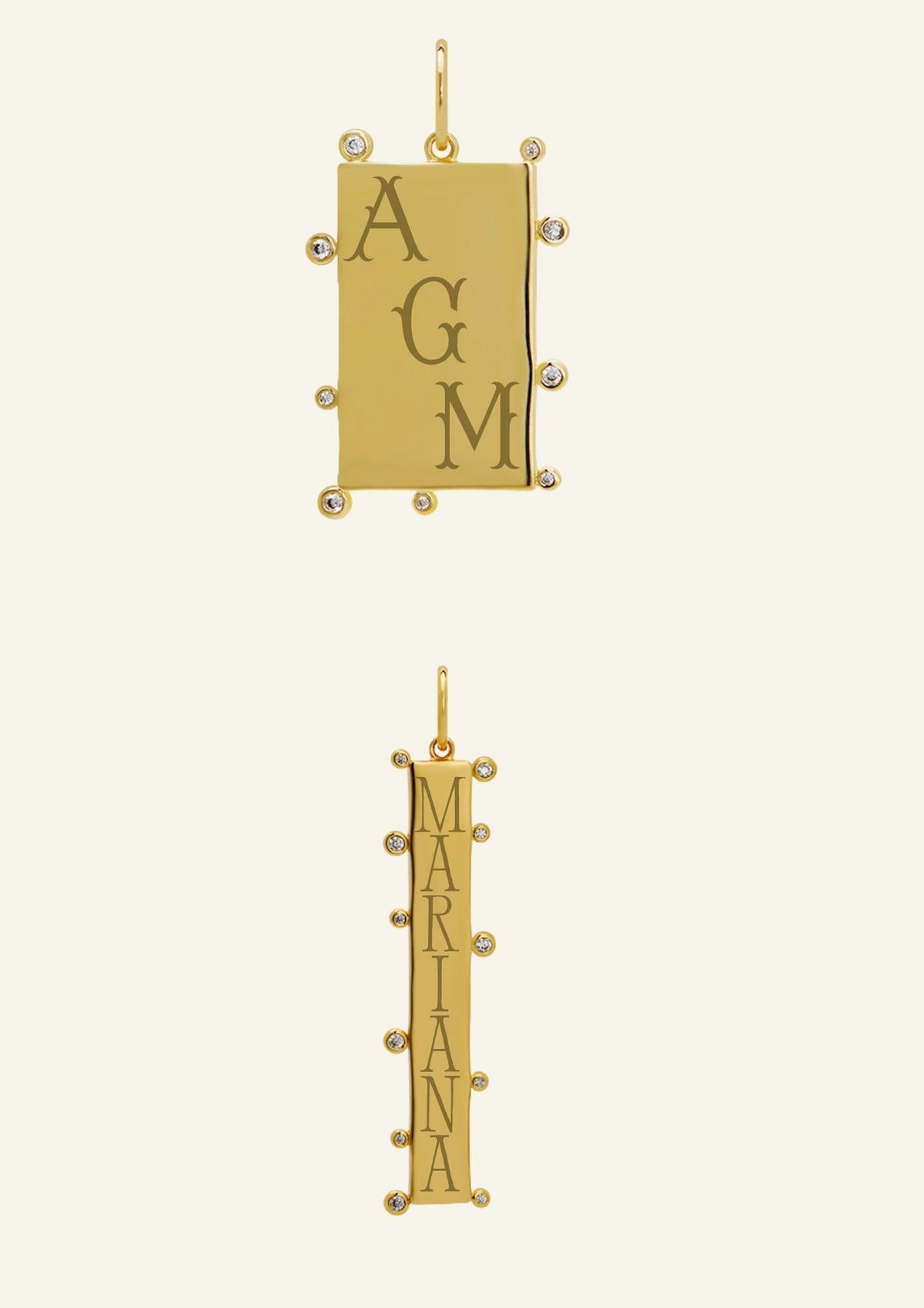 Engravable Sprinkle Tag Charm