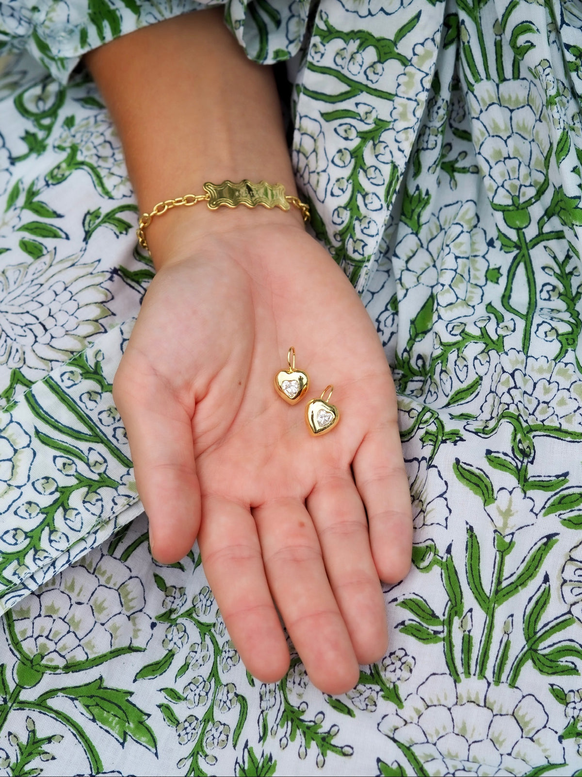 Puffy Heart Drop Earrings