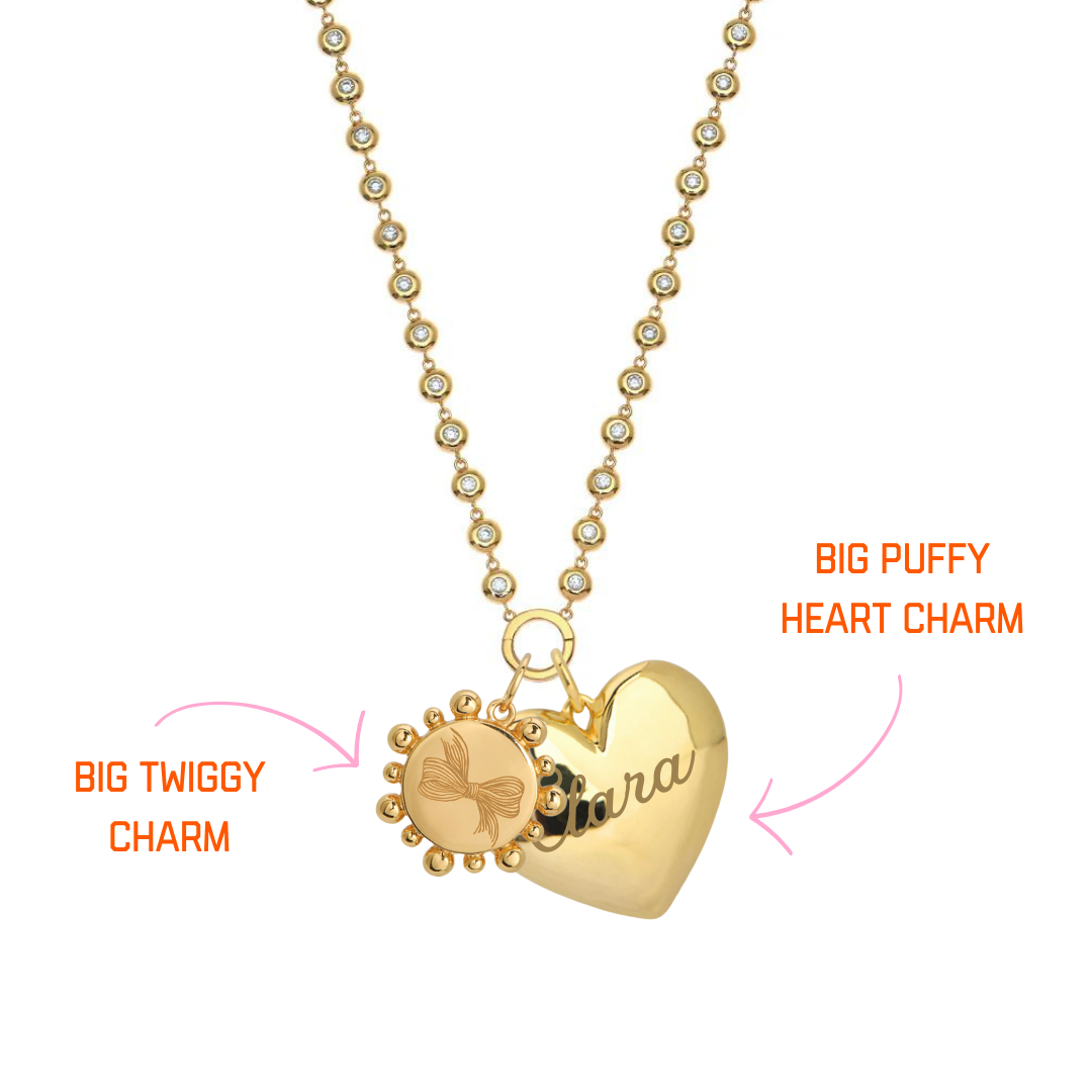 Puffy Heart Charm