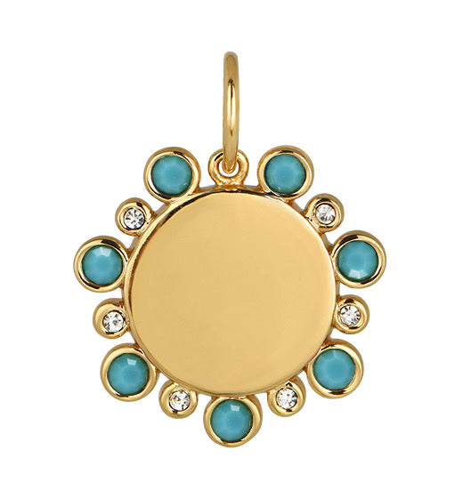 Round Top Turquoise Pendant