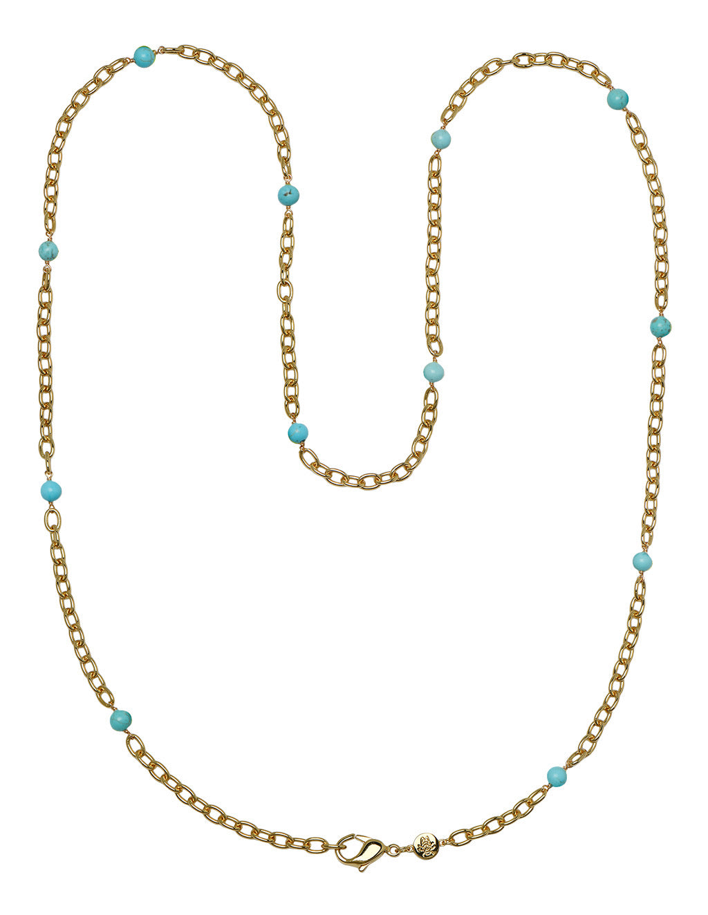 Turquoise Thick Cable Chain-30 Inches