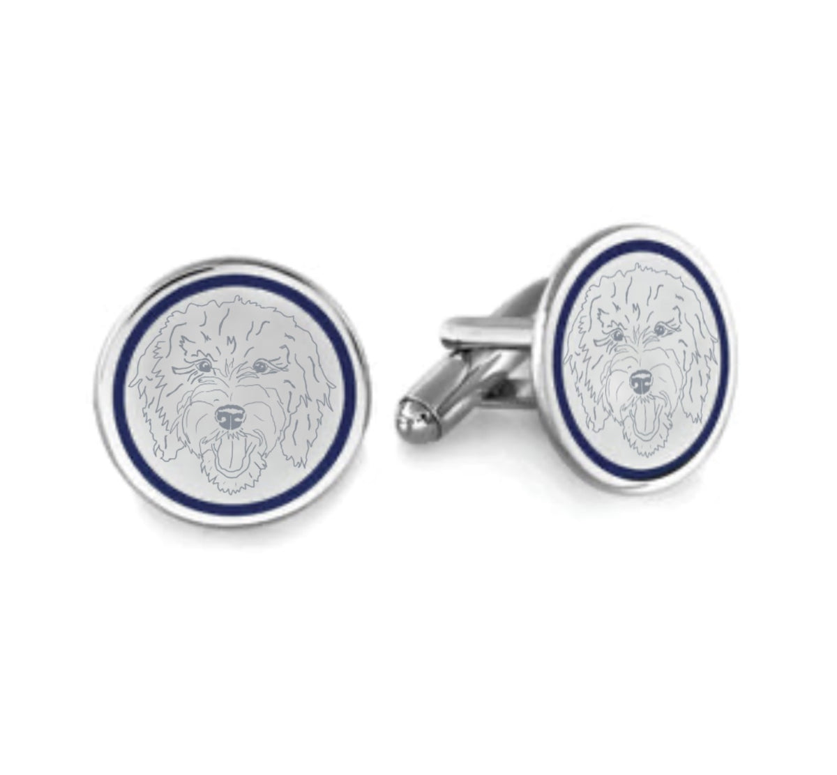 Pup Token Cufflinks - Silver