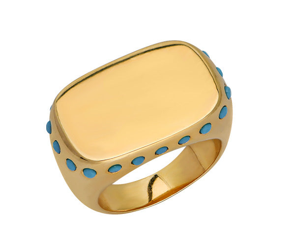 Turquoise Engraveable Ring