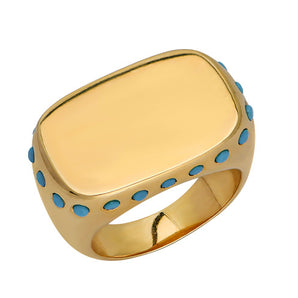 Turquoise Engravable Ring