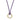 Wisteria Purple Charm Cord Necklace