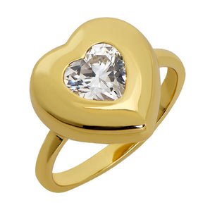 CZ Heart Ring