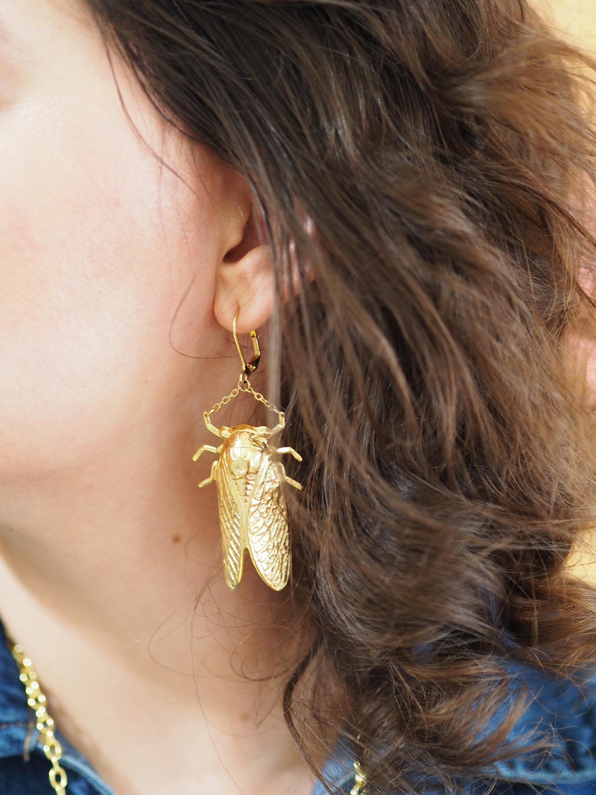 Goldbug Drop Earrings