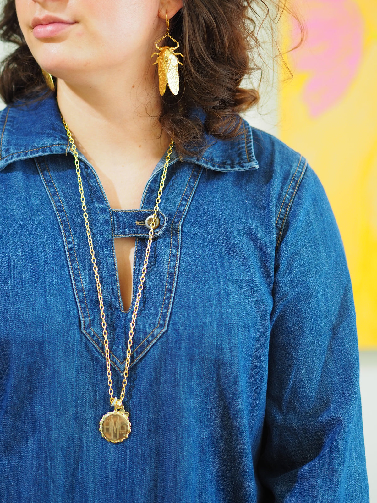 Goldbug Drop Earrings