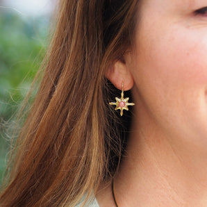 Rhodochrosite Seastar Drops