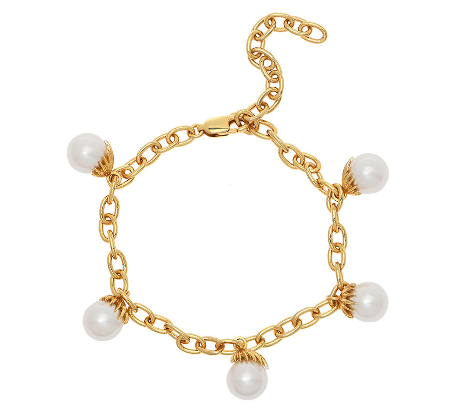Palm Pearl Station Bracelet