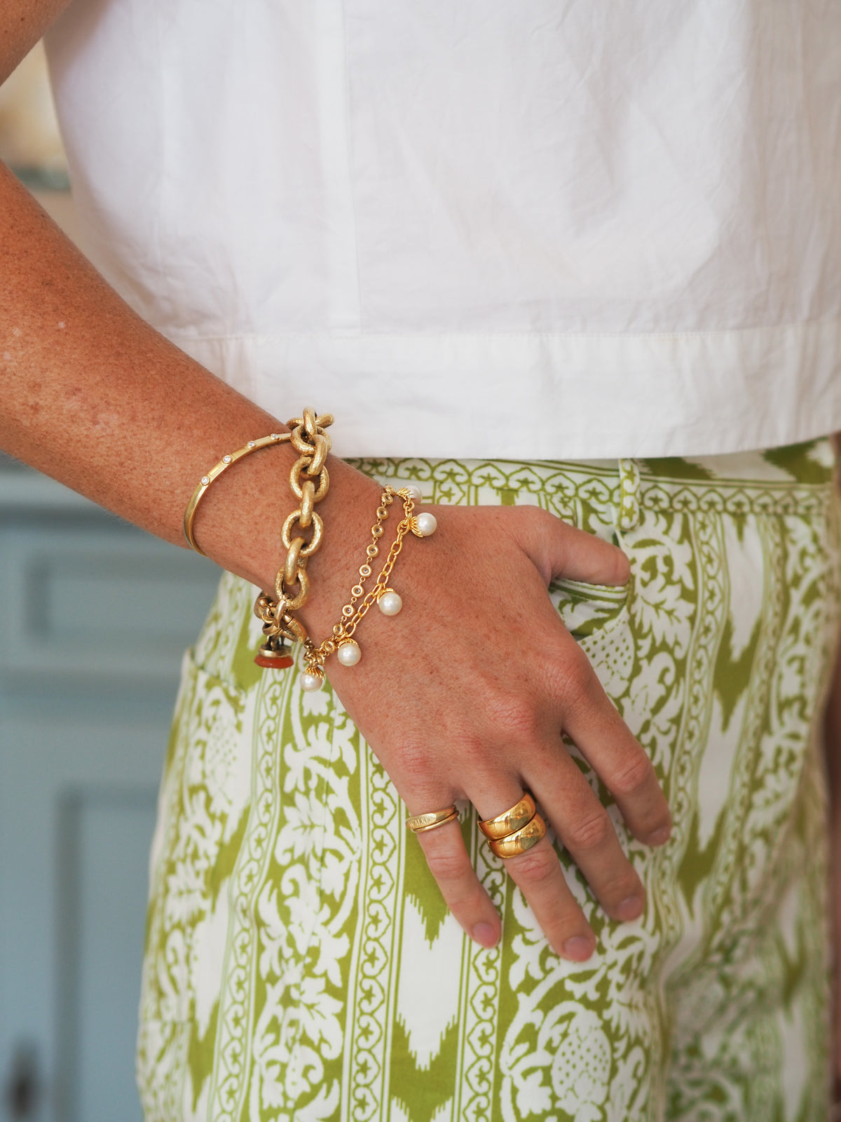 Palm Pearl Station Bracelet1