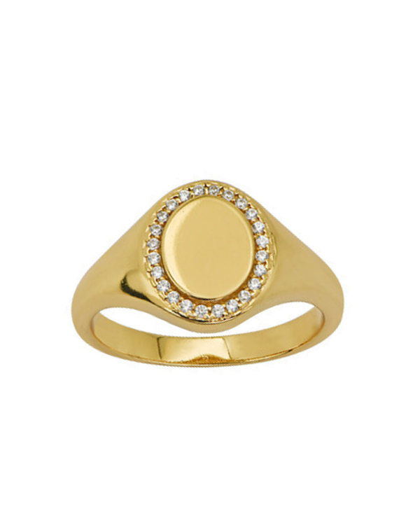 Pave Crest Ring