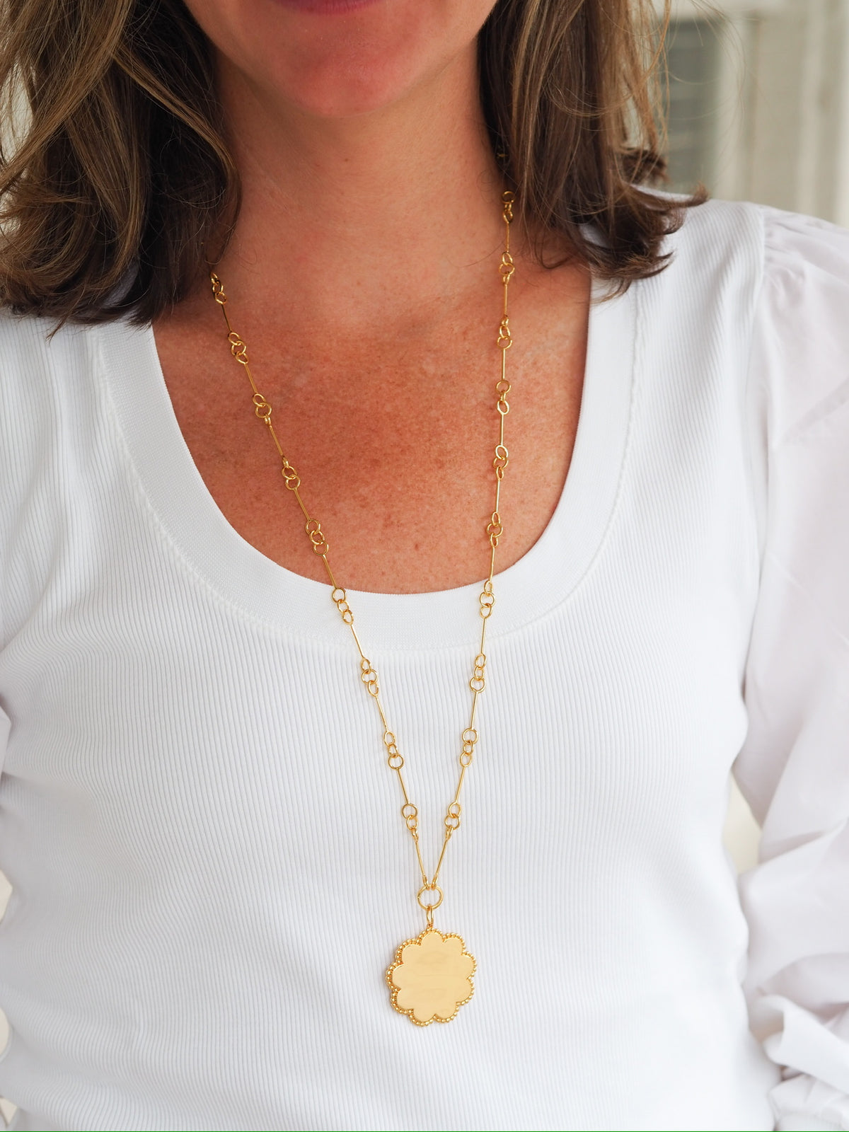Petite Wishbone Chain 30 Inches1