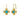 Turquoise Cross Drops
