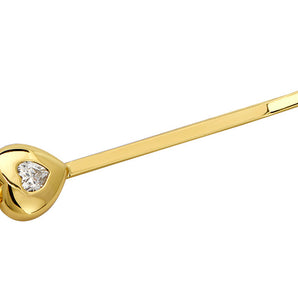 CZ Heart Hair Pin