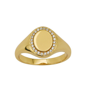 Pave Crest Ring