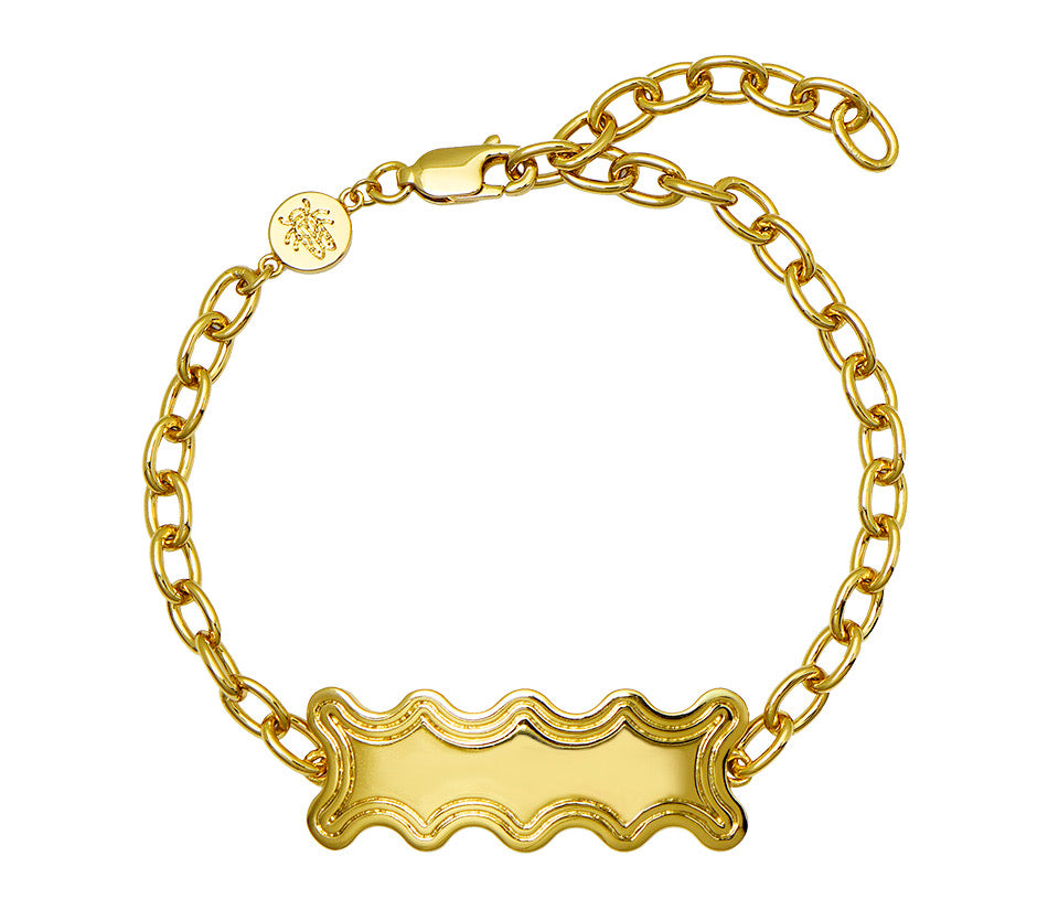 Wavy ID Bracelet