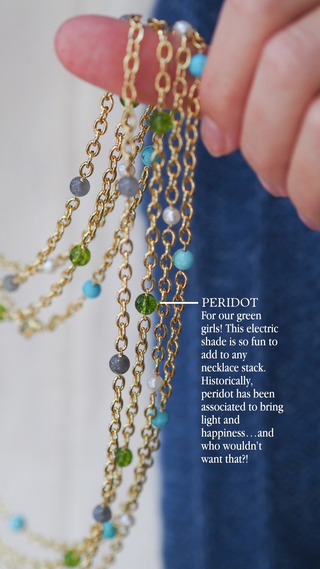 Peridot Thick Cable Chain - 30 Inches