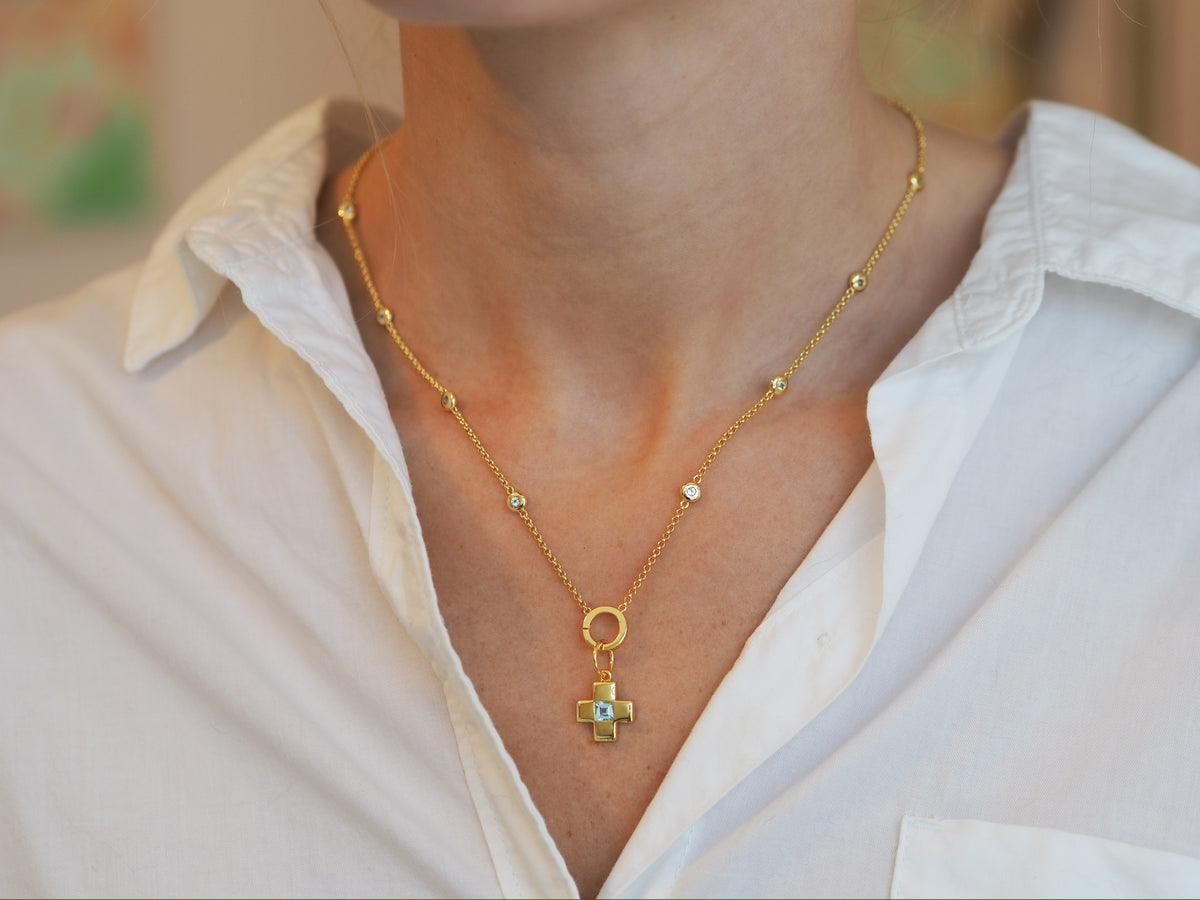 blue topaz charm necklace1