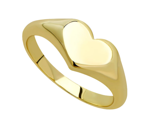 heart signet ring