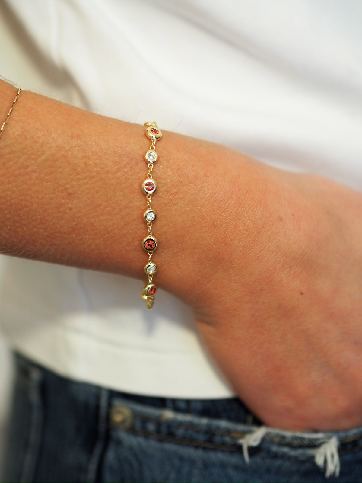 july birthstone bezel bracelet1