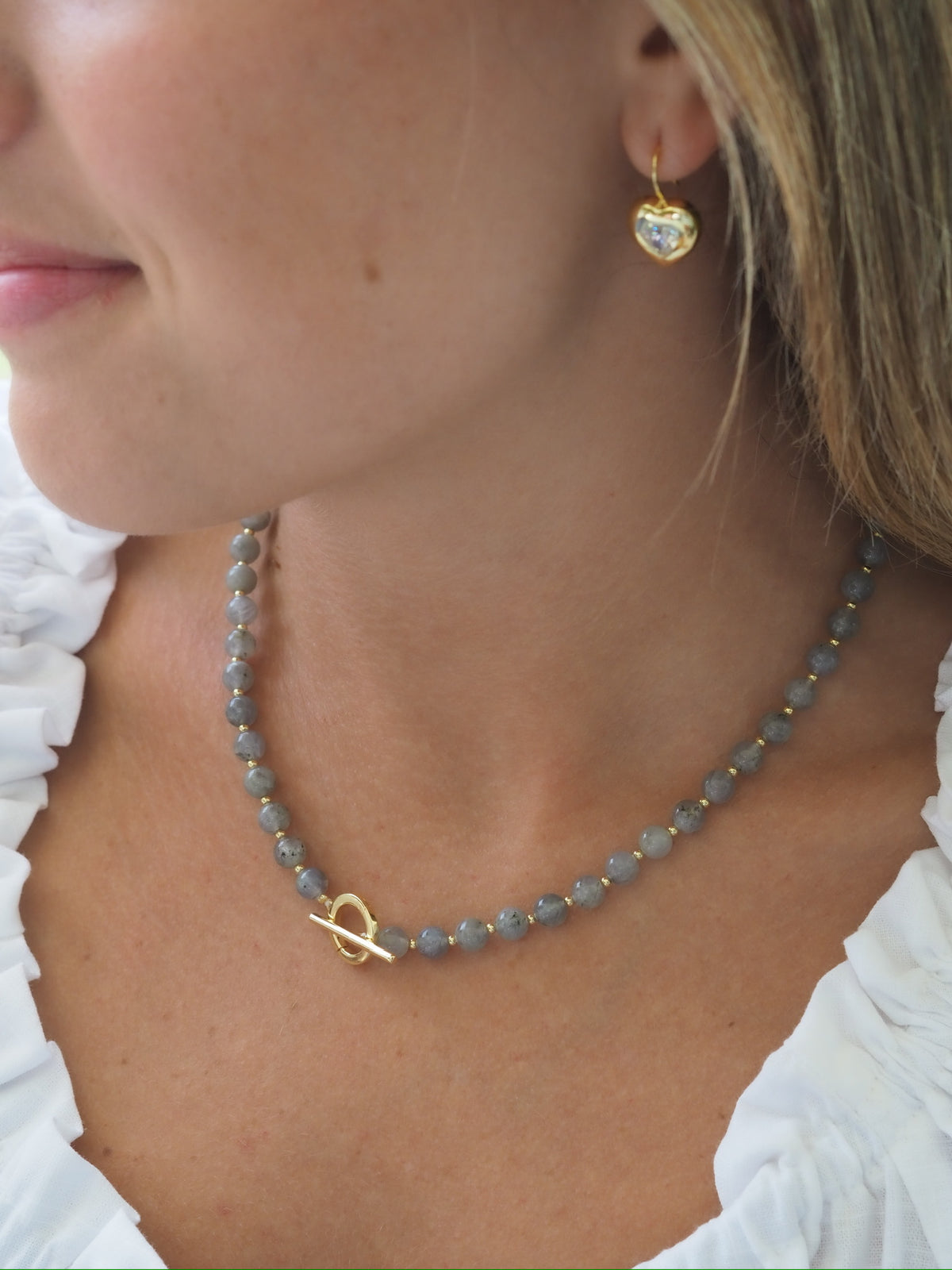 labradorite gemstone toggle charm necklace2