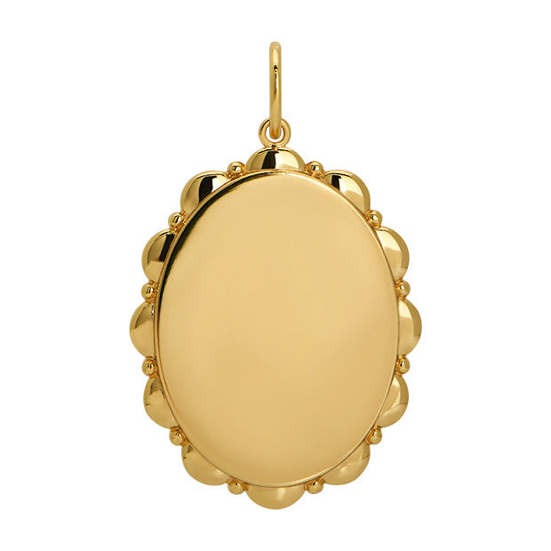 oval dot and dash pendant