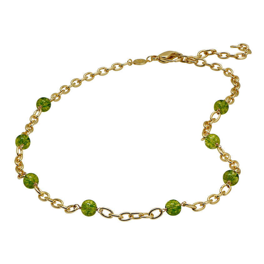 peridot thick cable chain