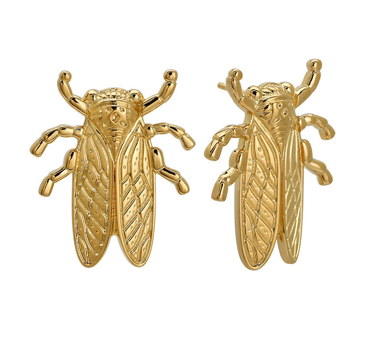 Goldbug Stayin' Alive Clip on Earrings