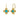 turquoise cross drops