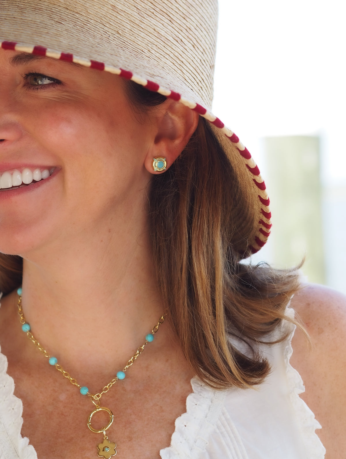 turquoise life ring studs1