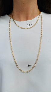 30 inch Paperclip Chain