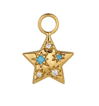 Load image into Gallery viewer, Blue Skies Star Earring Charms
