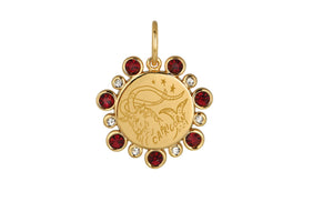 January Birthstone Pendant