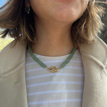 Load image into Gallery viewer, Green Aventurine Beaded Necklace
