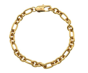 Oval Round Heavy Chain Bracelet