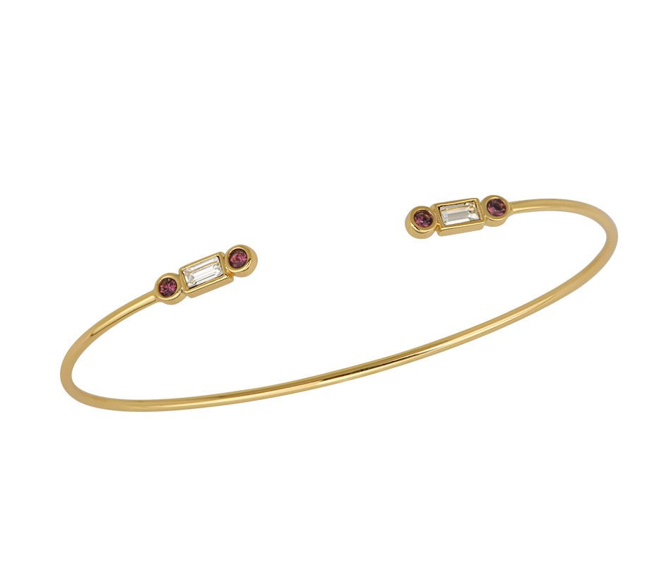 February Birthstone Bangle