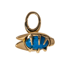 Load image into Gallery viewer, Turquoise bug fob Goldbug Collection
